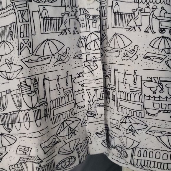 3 for $25 Christopher & Banks Beach French Riviera White Top - Picture 6 of 7